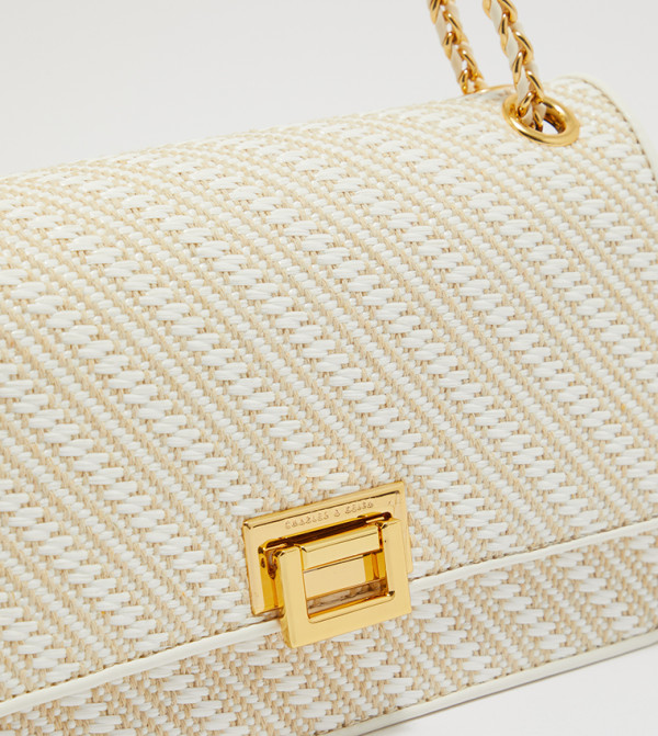 Charles & Keith  - White Shoulder bags