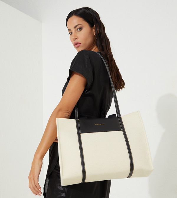 Charles & Keith Tote Bags - Cream Tote Bag