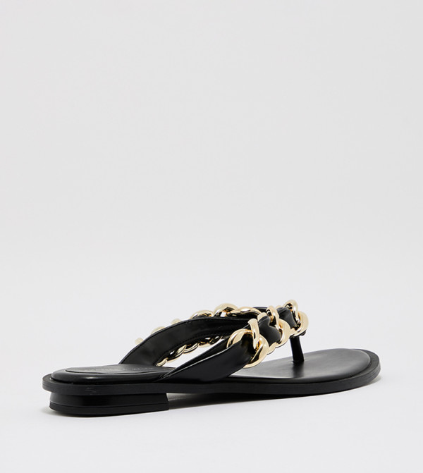 Charles & Keith Charles & Keith - Black Flat Sandals