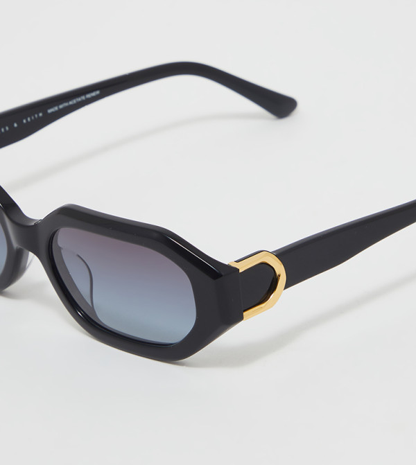 Charles & Keith  Sunglasses - Black Round Sunglasses