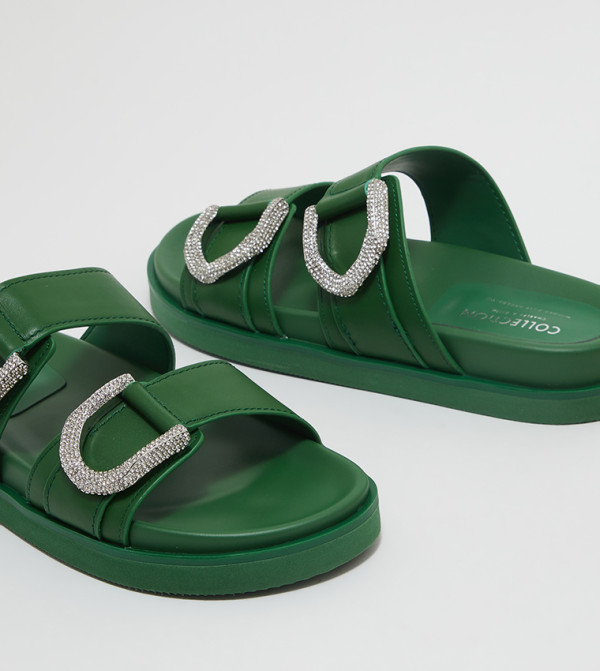 Charles & Keith  heatwave-ready-w - Green Slides