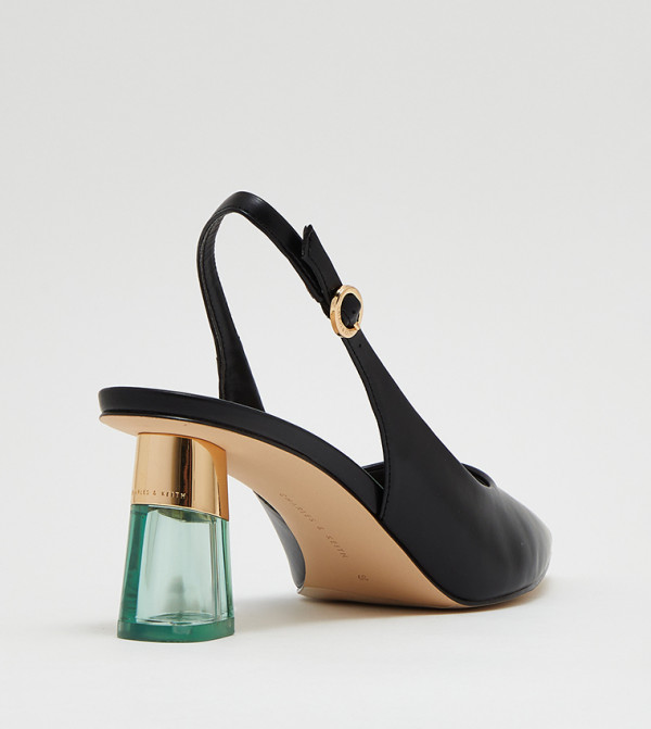 تشارلز آند كيث  صنادل - أسود Heeled Sandals