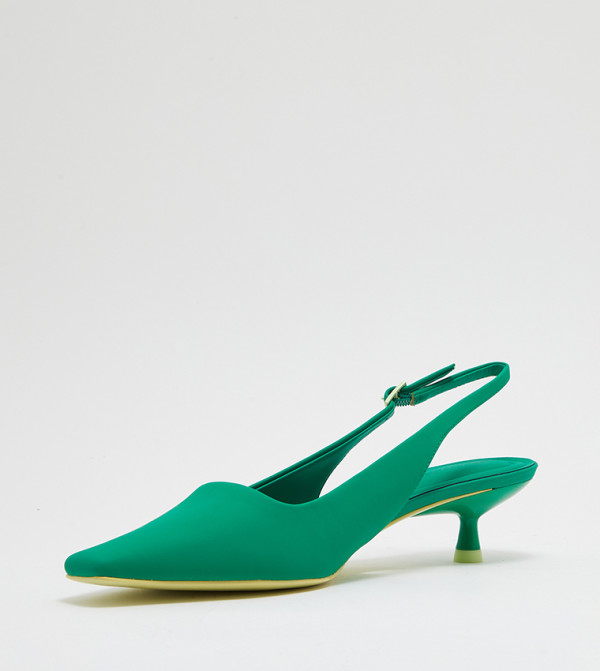 Charles & Keith Charles & Keith - Green Kitten Heels