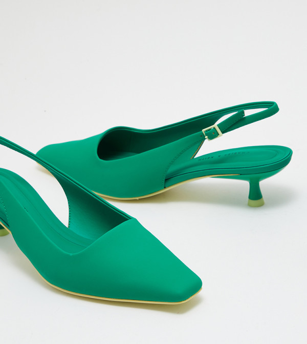 Charles & Keith Charles & Keith - Green Kitten Heels