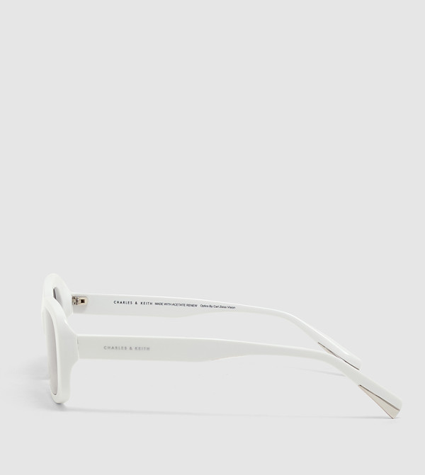 تشارلز آند كيث  مربعة - أبيض Retro Sunglasses