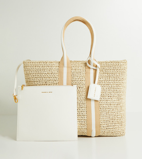 Charles & Keith  Featured Products - White Tote Bag