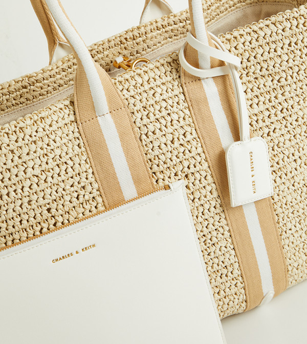 Charles & Keith  Featured Products - White Tote Bag