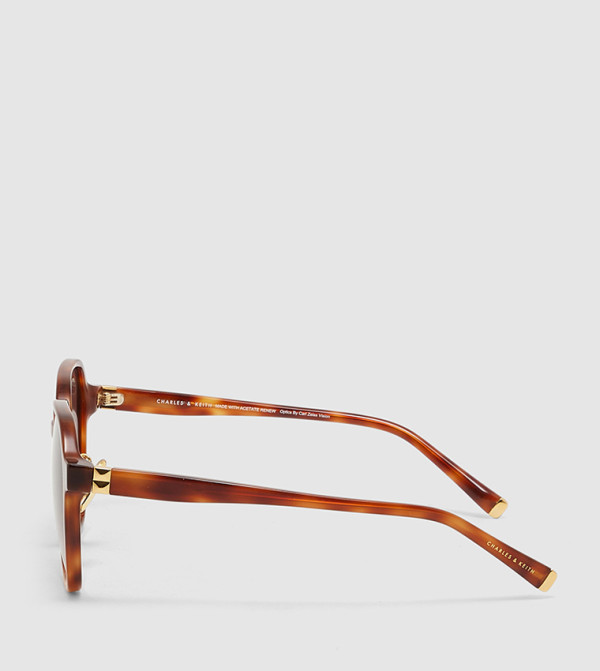 تشارلز آند كيث  نظارات الشمسية - بني  Square Sunglasses
