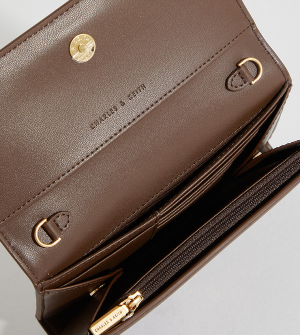Charles & Keith  Small Leather Goods - Brown Wallets