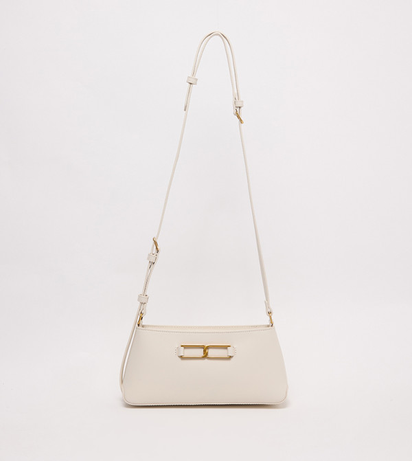 Charles & Keith Charles & Keith - Cream Cross Body Bags
