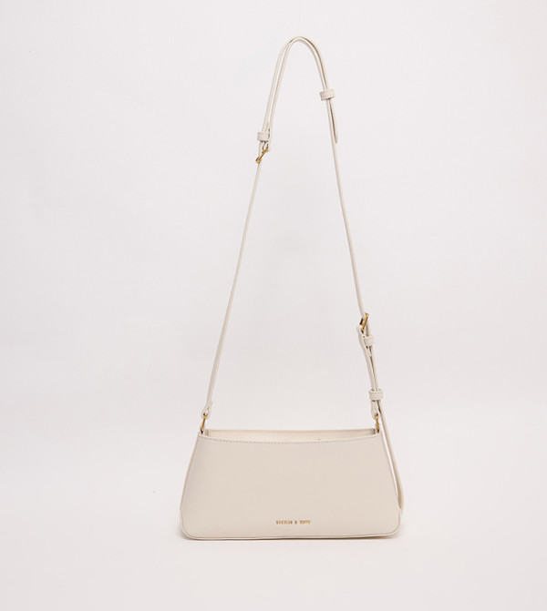 Charles & Keith Charles & Keith - Cream Cross Body Bags