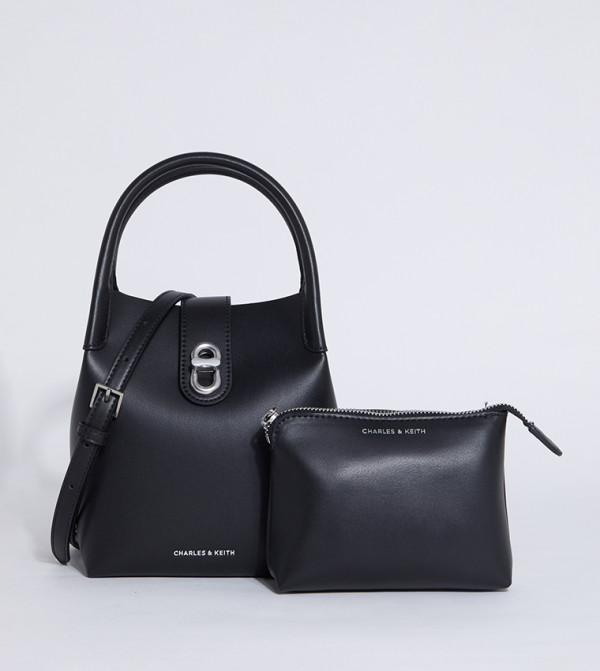 Charles & Keith Charles & Keith - Black Handheld Bags