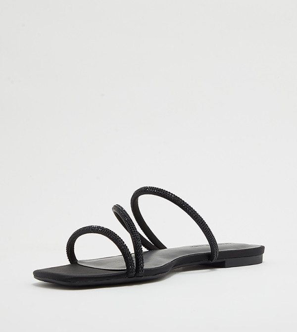 Charles & Keith  Flat Sandals - Black Flat Sandals