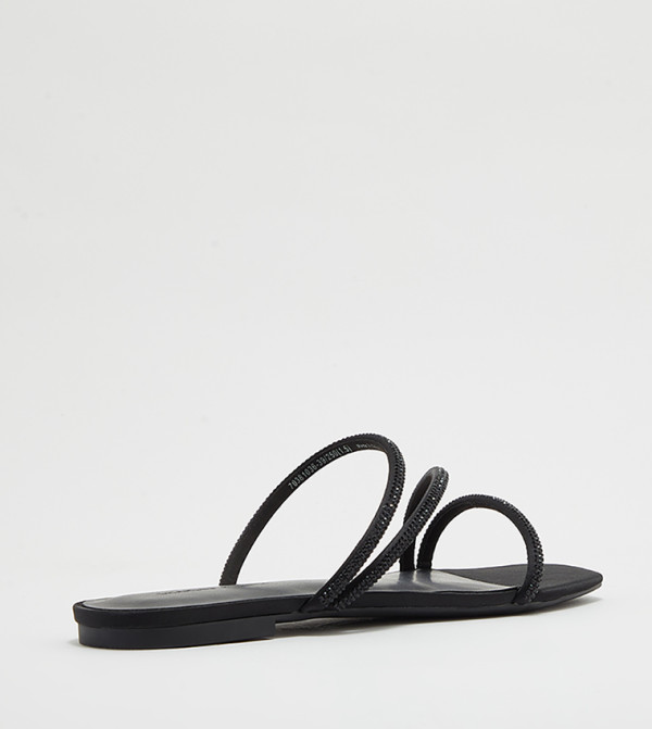 Charles & Keith  Flat Sandals - Black Flat Sandals