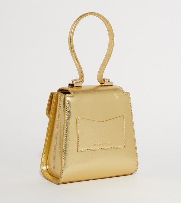 Charles & Keith Charles & Keith - Gold Handheld Bags