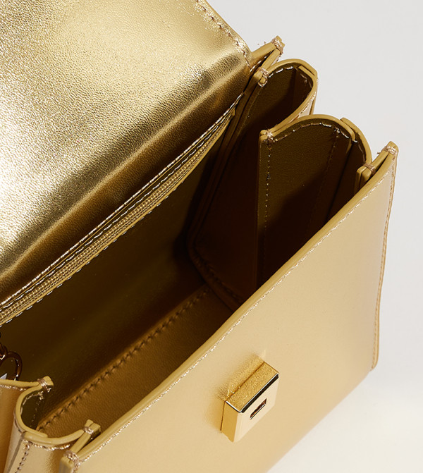 Charles & Keith Charles & Keith - Gold Handheld Bags