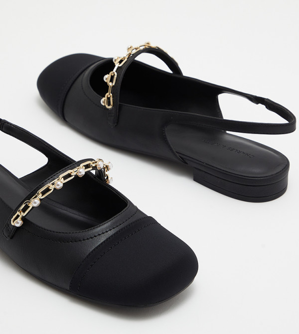 Charles & Keith  Flat Shoes - Black Flat Shoes