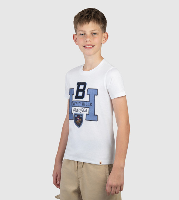 بيفرلي هيلز بولو كلوب  varsity-graphics - أبيض T-shirts