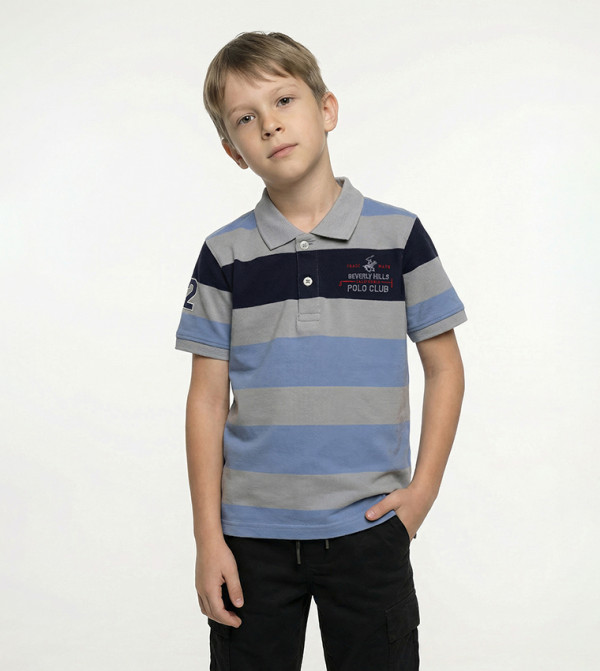 بيفرلي هيلز بولو كلوب  preppy-smart-casual - رمادي T-shirts