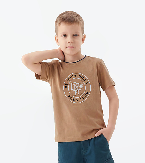 Beverly Hills Polo Club  cobalt-and-ochre - Camel T-Shirts