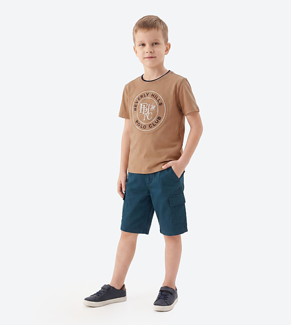 Beverly Hills Polo Club  cobalt-and-ochre - Camel T-Shirts