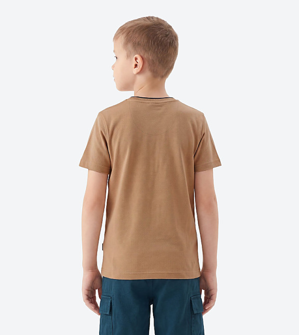 Beverly Hills Polo Club  cobalt-and-ochre - Camel T-Shirts