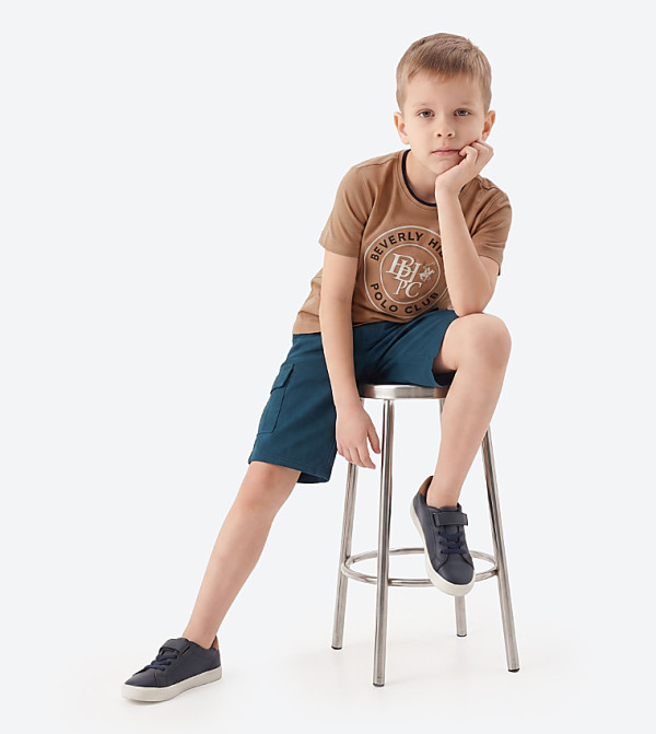 Beverly Hills Polo Club  cobalt-and-ochre - Camel T-Shirts