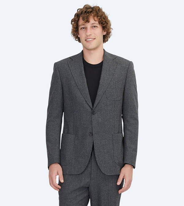 Kip Suit - Grey Tuxedo Suit