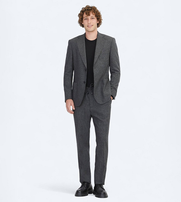 Kip Suit - Grey Tuxedo Suit