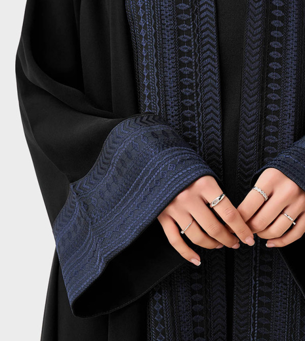 اتش ام  عباية - أسود Abayas