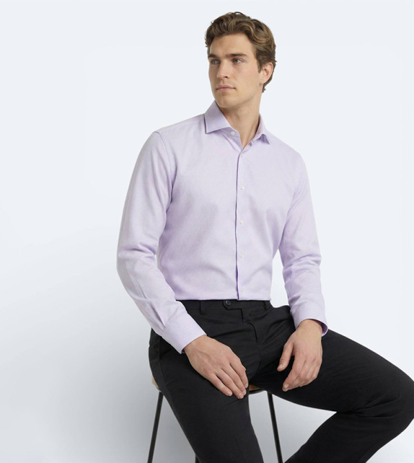 Kip  Long Sleeves - Purple Formal Pants