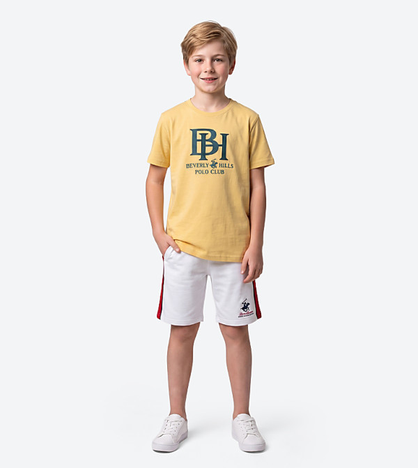 Beverly Hills Polo Club  Clothing - Light Yellow T-shirts