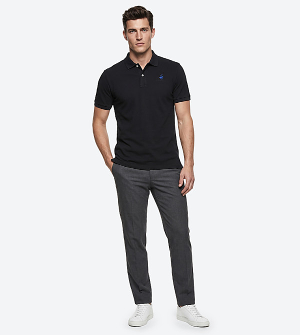 Beverly Hills Polo Club  T-Shirts - BLACK Polo T-shirts