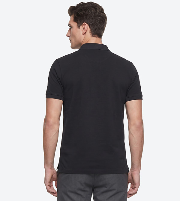 Beverly Hills Polo Club  T-Shirts - BLACK Polo T-shirts