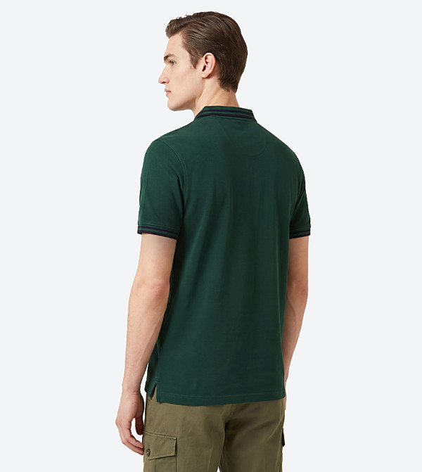 Beverly Hills Polo Club  Polo T-Shirts - Green Polo T-shirts