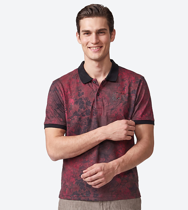 Beverly Hills Polo Club Polo T-Shirts - Red Polo T-shirts