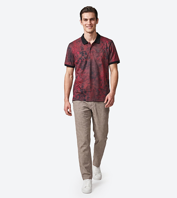 Beverly Hills Polo Club Polo T-Shirts - Red Polo T-shirts