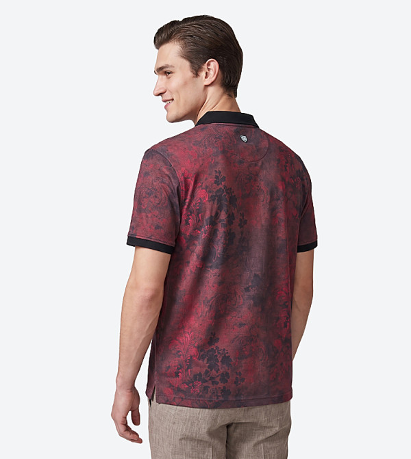 Beverly Hills Polo Club Polo T-Shirts - Red Polo T-shirts
