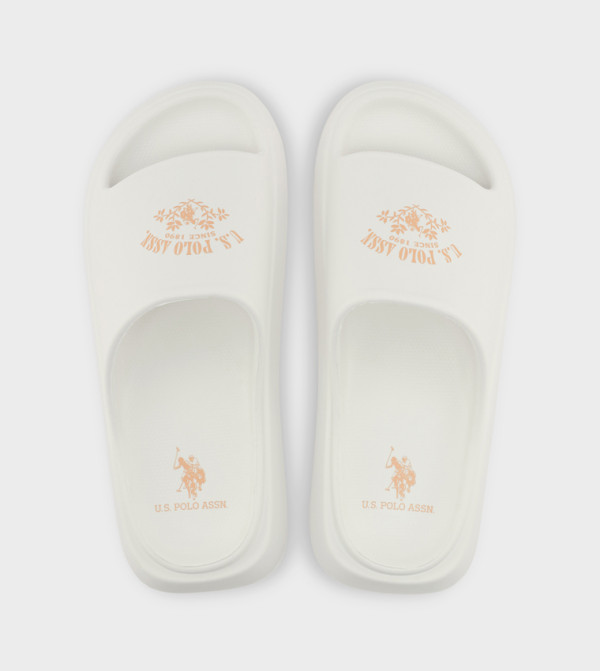 U.S. POLO ASSN. U.S. POLO ASSN. - White Slides