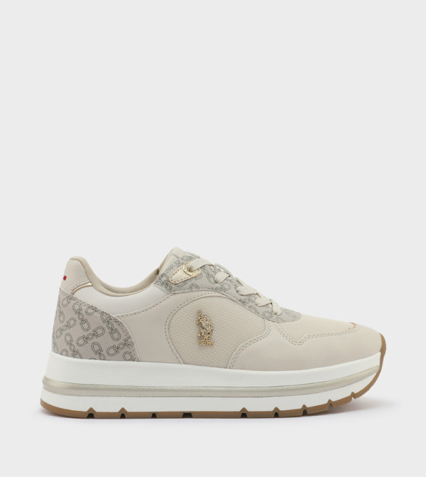 U.S. POLO ASSN. U.S. POLO ASSN. - Beige Low Top