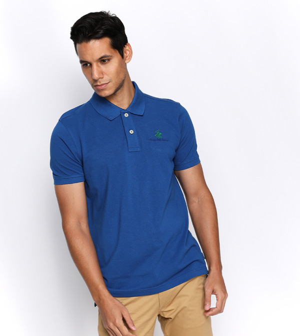 بيفرلي هيلز بولو كلوب  ملابس - أزرق قمصان بولو