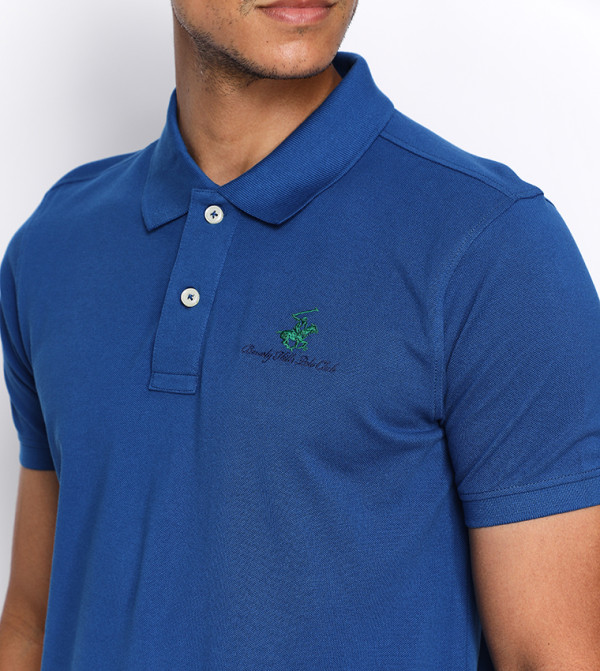 بيفرلي هيلز بولو كلوب  ملابس - أزرق قمصان بولو