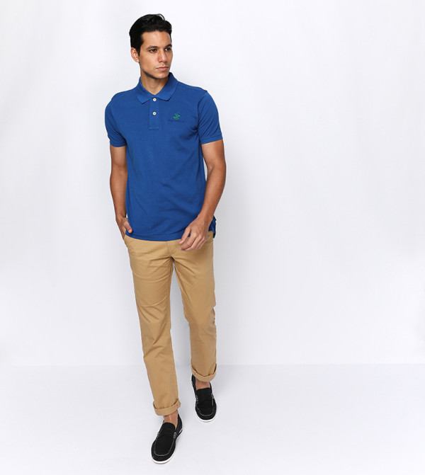 بيفرلي هيلز بولو كلوب  ملابس - أزرق قمصان بولو