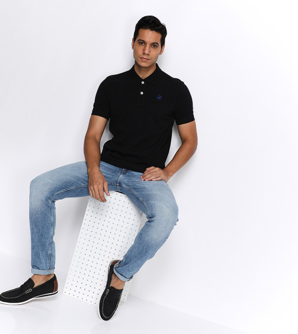 Beverly Hills Polo Club - Black Polo T-shirts