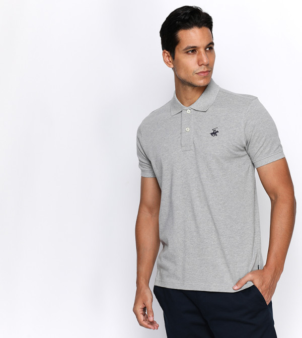 Beverly Hills Polo Club - Grey Polo T-shirts