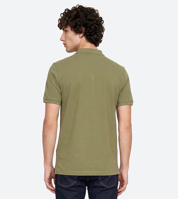 Beverly Hills Polo Club  T-Shirts - Olive Polo T-shirts