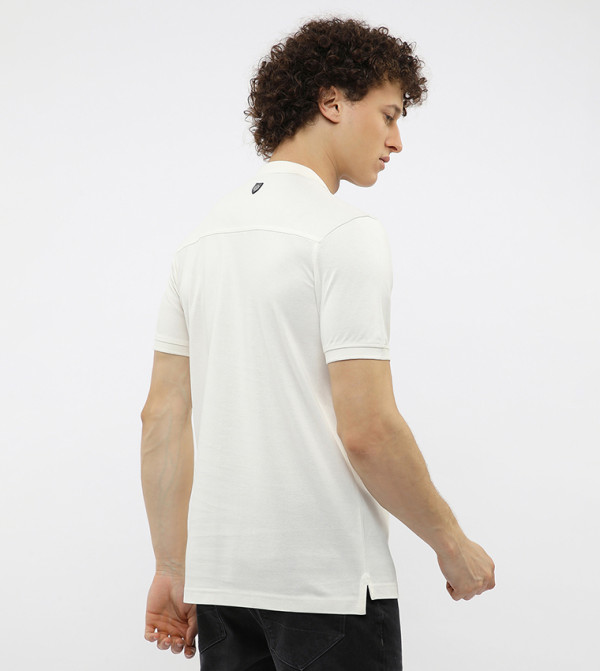 Beverly Hills Polo Club  Polo T-Shirts - White Polo T-shirts