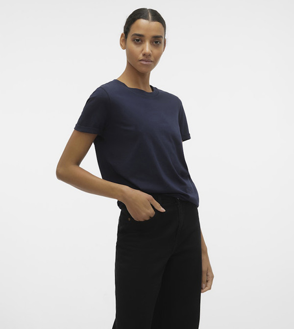Vero Moda VERO MODA - Navy Short Sleeve T-Shirts