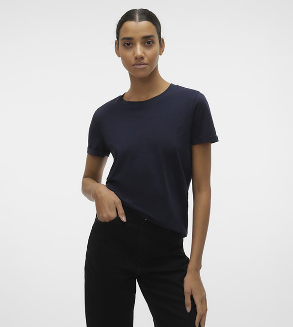Vero Moda VERO MODA - Navy Short Sleeve T-Shirts