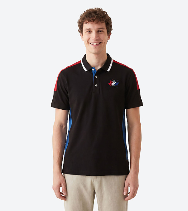 Beverly Hills Polo Club  T-Shirts - BLACK Polo T-shirts